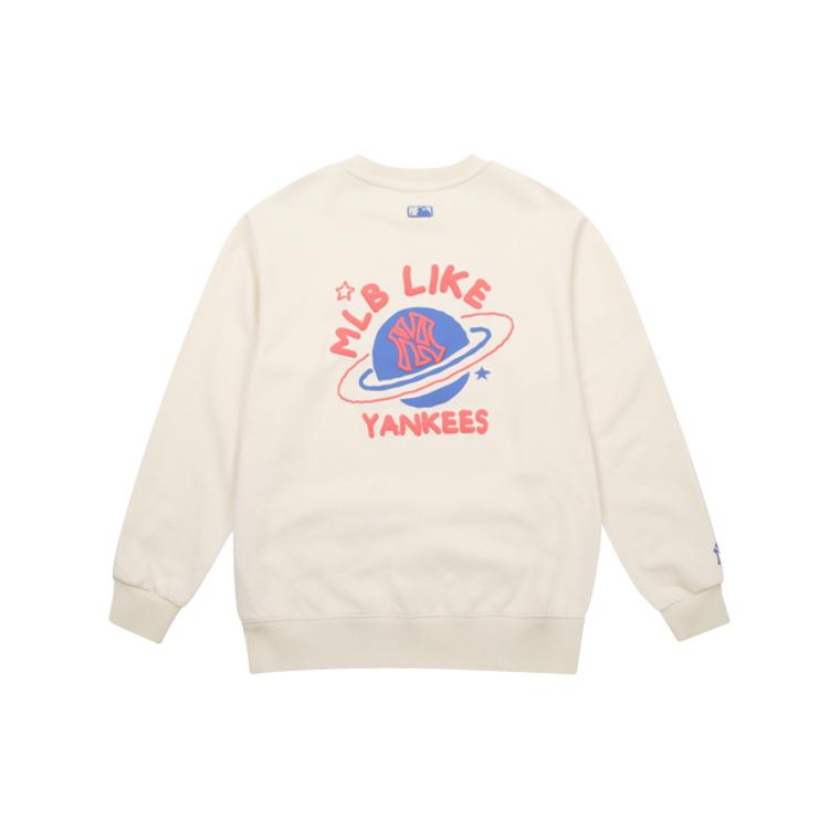 New MLB Sweatshirts Unisex Ecru 31MT01041-50I