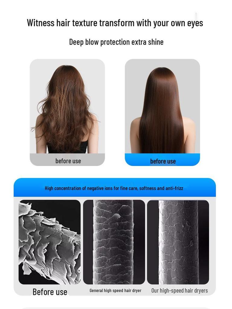 Youteng Portable Folding Hair Dryer: High Air Volume, Ideal for Dorms & Hotels