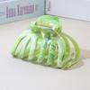 Super Grip Large Smudge-Ink Pumpkin Claw Hair Clip - 2025 New Style Women's Back-of-Head Shark Clip Accessory