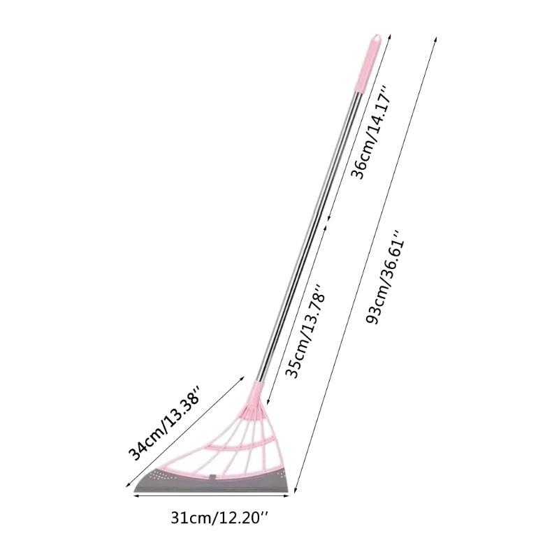 

Сменная силиконовая насадка для метлы/двойная щетка для влажной и сухой уборки окон на полу, очистка волос домашних животных от пыли/волос с антипригарным покрытием, щетки для бытовой чистки, инструменты 1pcs розовый