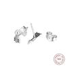 Ohrstecker aus echtem 925er-Sterlingsilber, klare CZ, funkelnde Pfeile, für Damen, Ohrringe, Modeschmuck