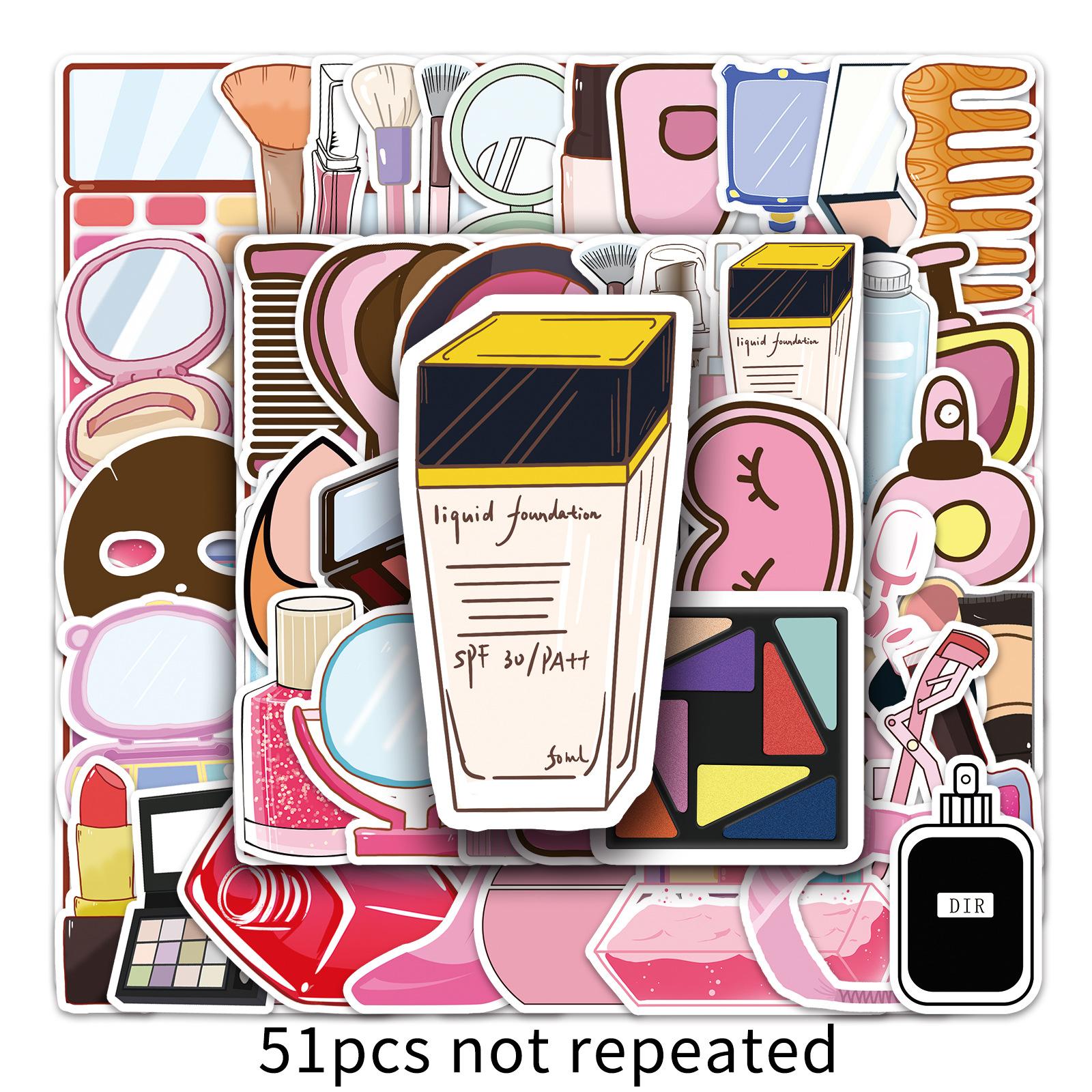 

51 Pictures of Fresh and Fresh Girls Cosmetics Personalized Graffiti Suitcase Laptop Car Stickers Waterproof