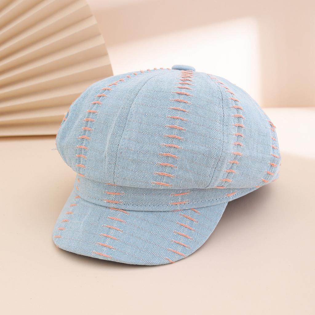 A washable retro Japanese and Korean style newsboy cap for ladies, suitable for daily leisure, commuting, shopping and outings