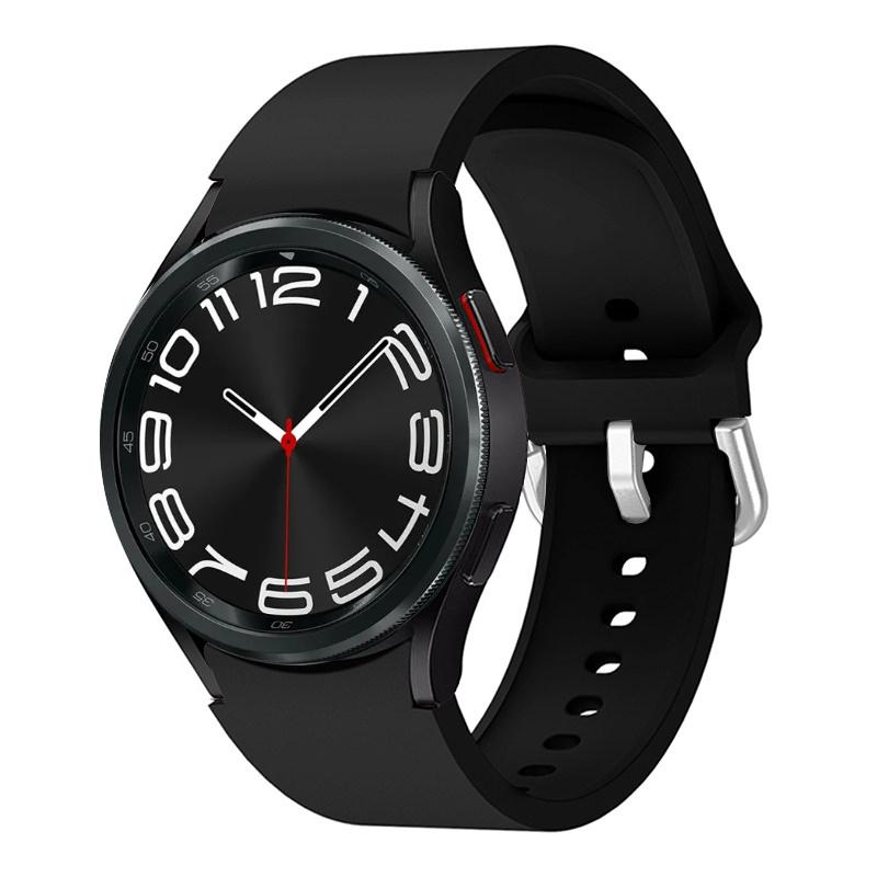 Silicone Band for Samsung Galaxy Watch 7/6/5/4 44mm 40mm/5 Pro 45mm Bracelet Galaxy Watch 4/6 Classic 47mm 43mm 46mm 42mm Strap