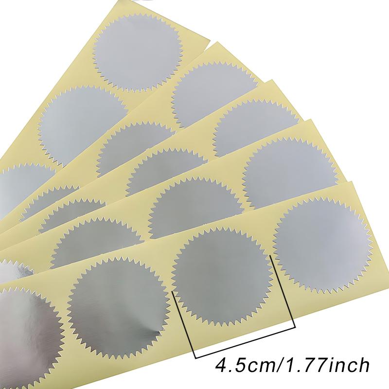 200 Stück Goldene Silberne Runde Zahnrad Aufkleber Selbstklebend 45mm Größe Präge Stempel Requisite Geschenkverpackung Umschlag Karten Dekoration ZYF