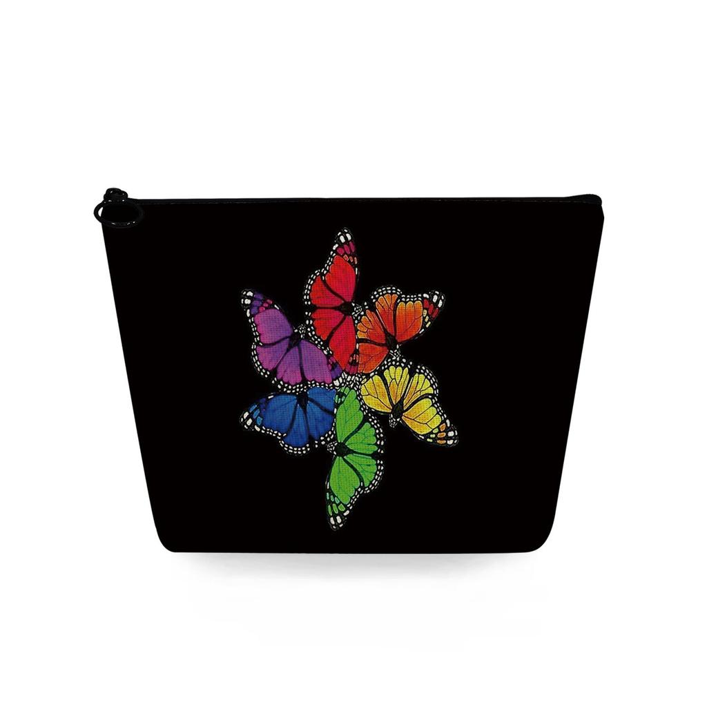 Women Butterfly Print Cosmetic Bag Toiletries Organize Travel Storage Case 6722