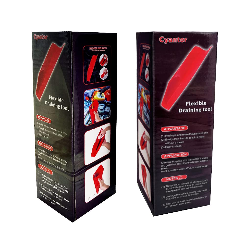 Flexible Oil Drain Tool Funnel, Reusable Oil Filter Funnel Spill Free, Portable Flexible Draining Tool Can Be Molded Into Different Shape