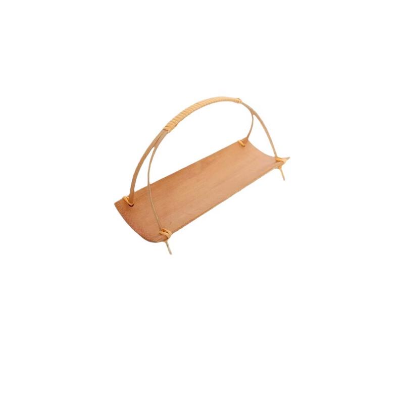 Bamboo Handled Serving Tray Set