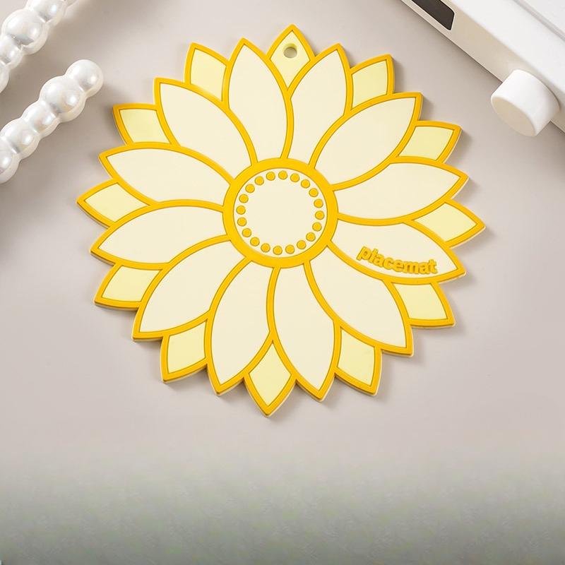 Soft Rubber Heat Insulation Pads, Table Heat Insulation Pads, Bowl Pads, High-temperature Resistant and Scalding Pot Coasters