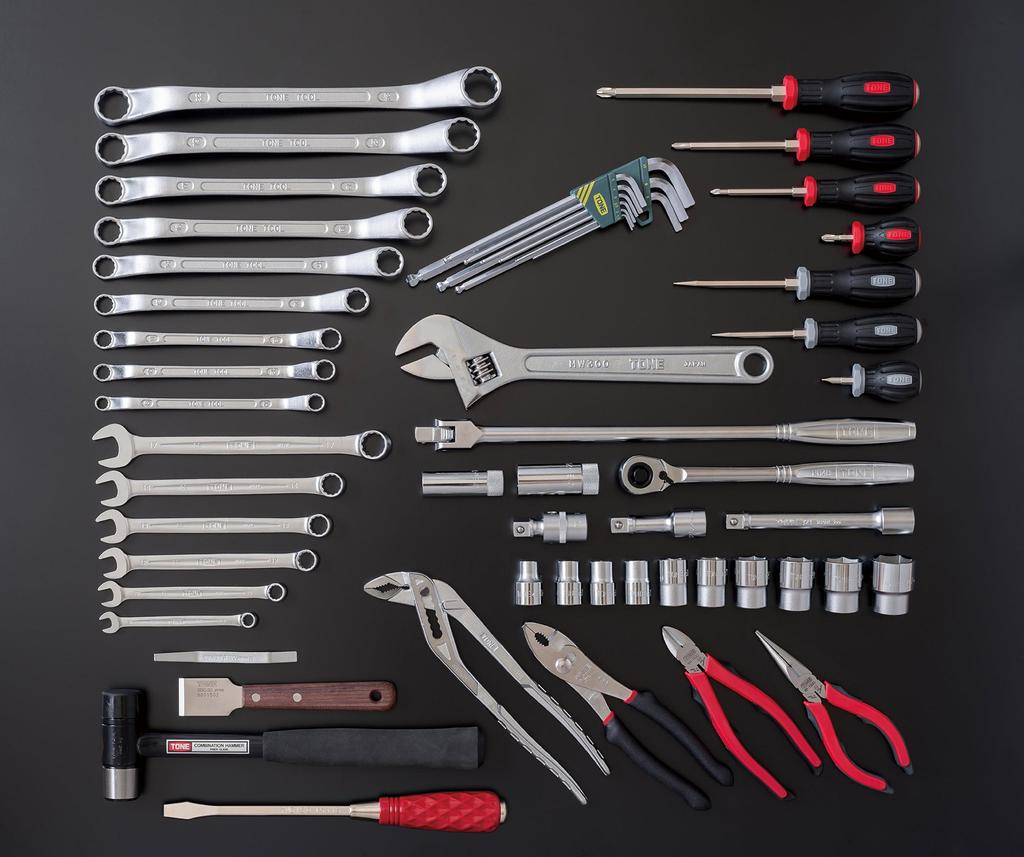 TONE Tool Set TSA450 Drive Red Contents 58 Points 12.7mm (1/2")