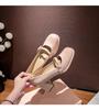 2025 New Women's Mary Janes Shoes - Japanese JK Style, Cute Mini Bow, Chunky Heel, One-Strap High Heel, Pointed Toe, XW-A22120-2