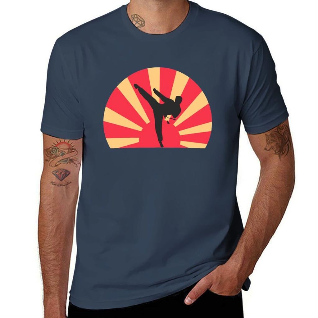 Mixed Martial Arts Sunset Fighter MMA TShirt Durable Work Wear TShirt