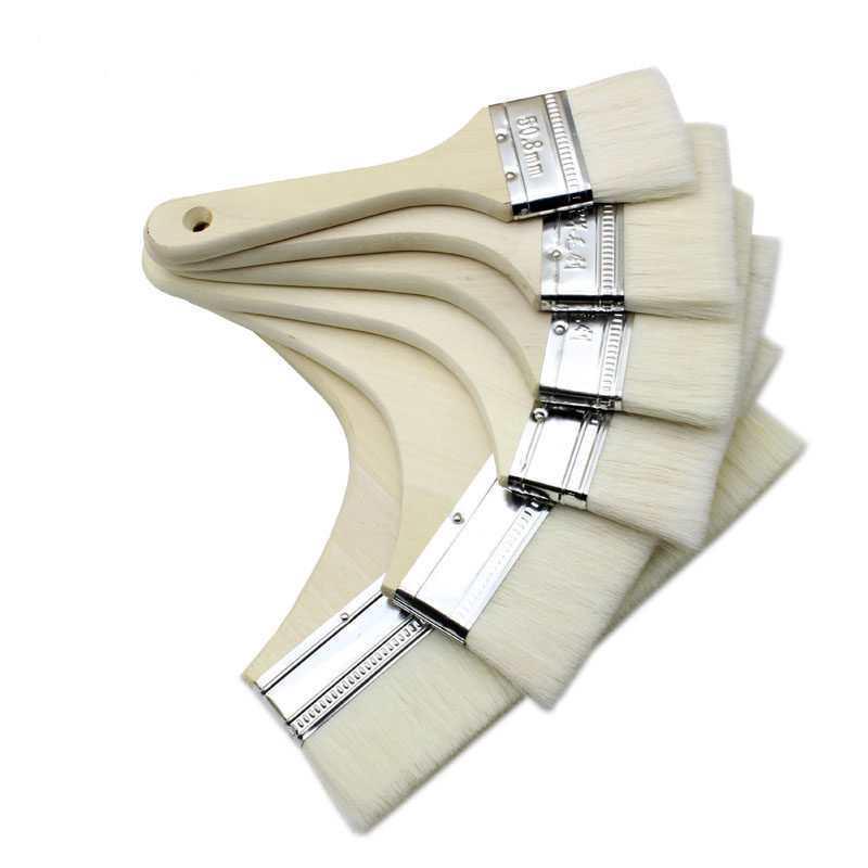 Wooden Handle Soft Bristle Paint & Cleaning Brush - 4 Inch