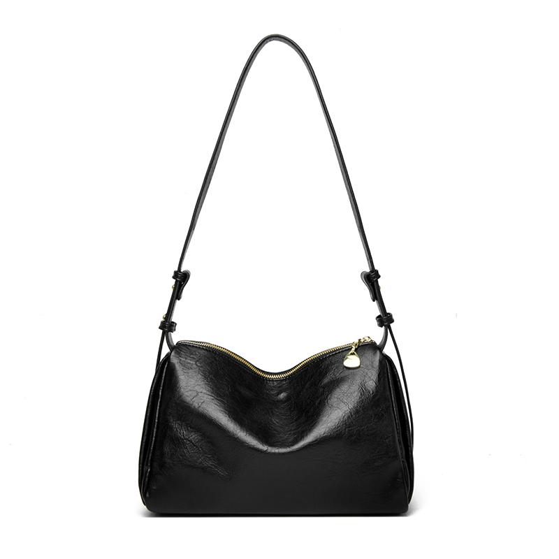 Fashionable Soft Leather Shoulder Bag Soft Shoulder Crossbody Bag for Daily Commute Work Weekend Outings and Ladies' Holiday Gifts
