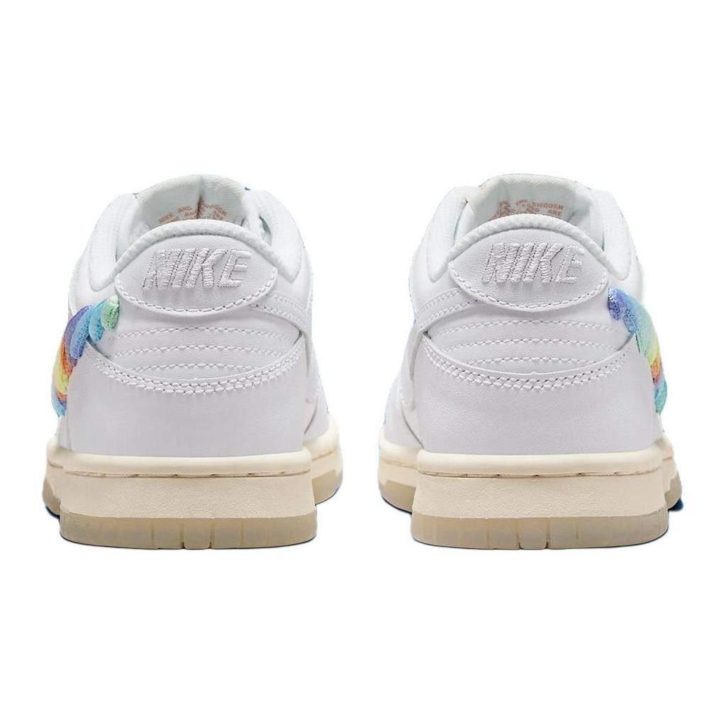 Nike Dunk Low SE Swoosh con lacci arcobaleno Bianco PS FN4862-100