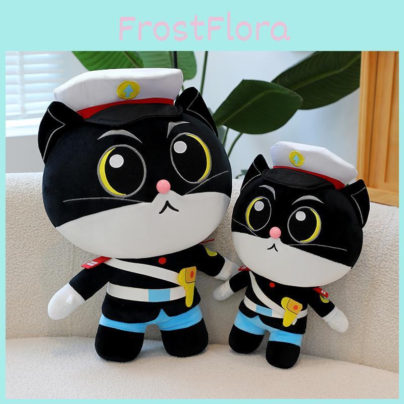 Adorable Black Cat Plush Toy Soft Cuddly Pillow Gift For Girls And Kids