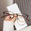 Small Oval Finished Myopia Glasses Men Women Blue Light Blocking Computer Eyewear Fashion Retro Near Sight Eyeglasses for Ladies