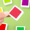 24-Color Children's Finger Painting Ink Pad - 3x3 Palm Print & Stamp Pad for Kindergarten