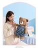 Cross Baby Denim Riddle Bean Bear Plush Toy – Healing Companion Doll for Children