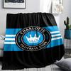 1 Stück Charlotte FC Aufdruck Flanelldecke Hohe Qualität Warm Bequem Decke für Alle Jahreszeiten Perfekt für Geschenke Heimdeko