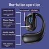 Digital Display Wireless Bluetooth Left Ear Earphone with Long Standby for Apple, Android, Huawei Phones.