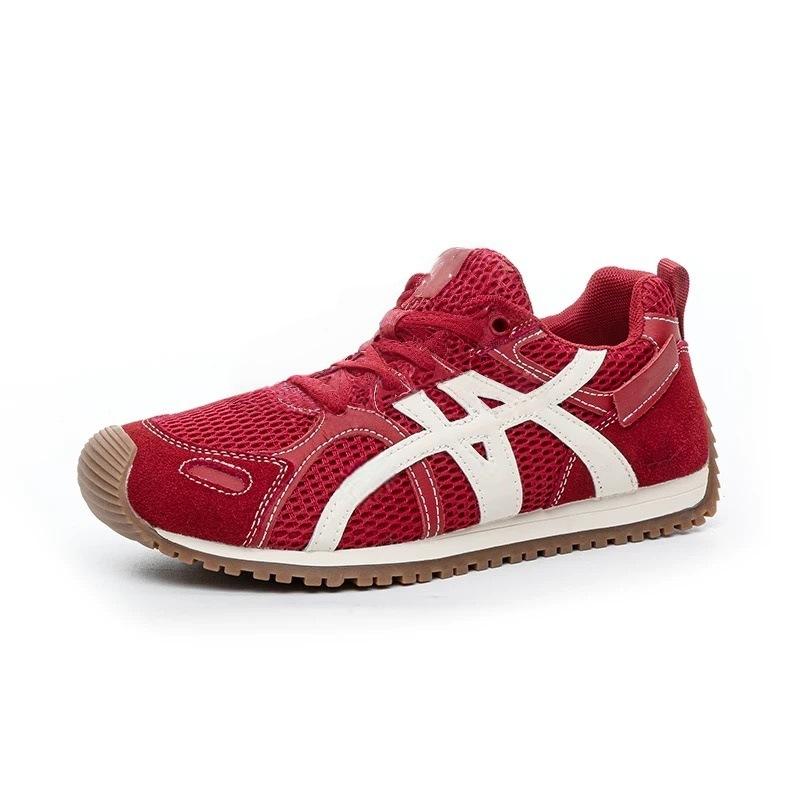 Contrasting color splicing platform German training shoes women's 2025 new retro versatile mesh transparent casual Forrest Gump shoes