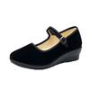 2025 spring casual women's shoes lightweight polyurethane one-word buckle hotel etiquette versatile casual mother shoes dance