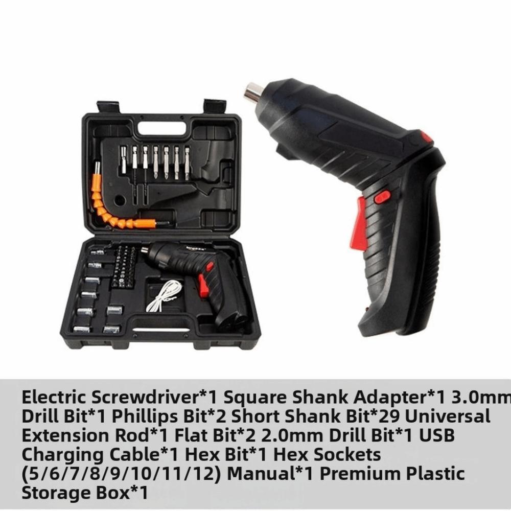 Powerful Impact Electric Screw Driver Set Rotating Handle Cordless Screwdriver  DIY Repairs