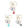 Keychain Sparkling Rhinestones Blue Eye Pendant Keychain Lobster Clasp Key Holder Bags Keys Mobile Phones Accessory