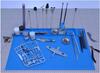Doyusha Amazing! Hobby Silicone Mat L Hobby Tool Blue