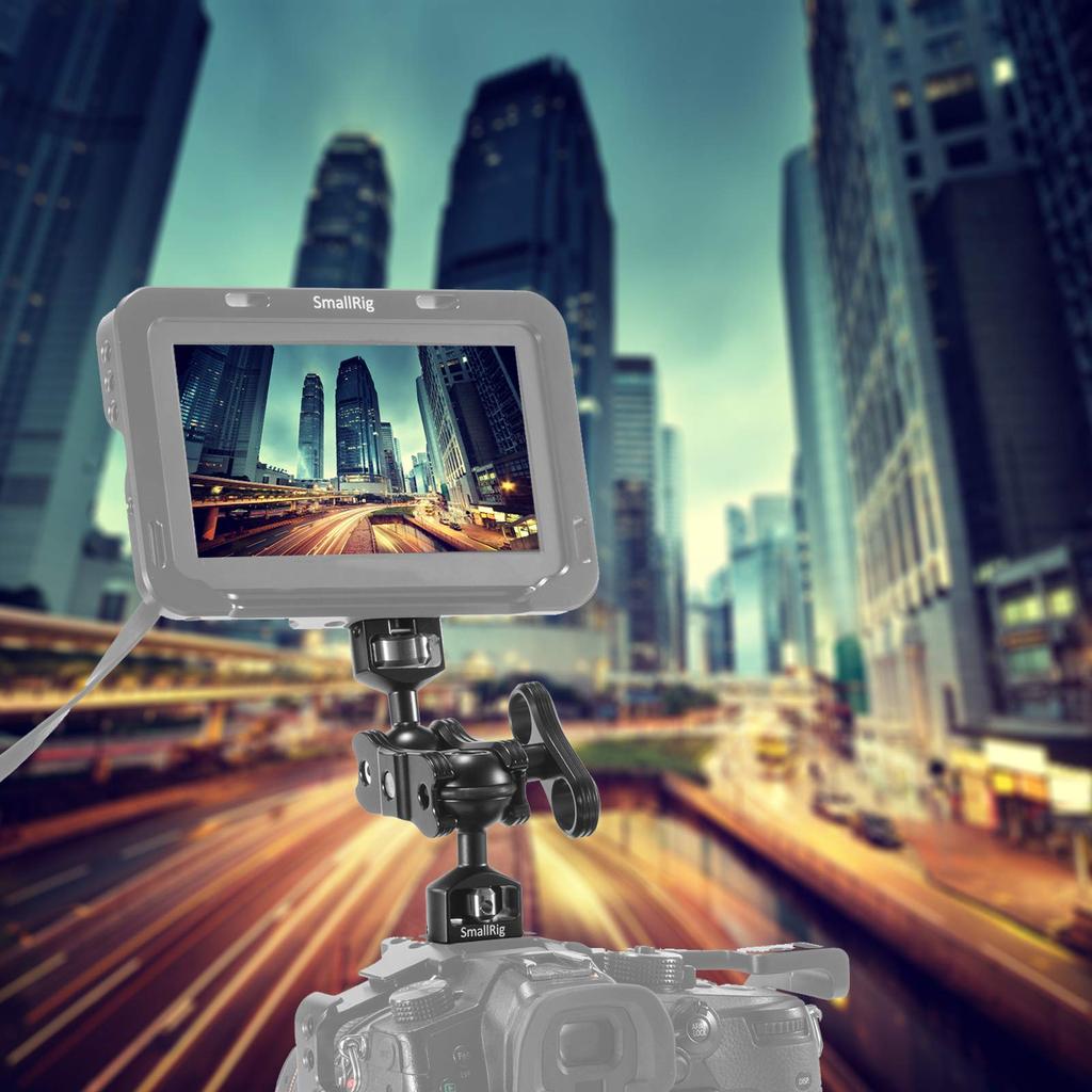 SMALLRIG Magic Arm with 1/4" Screw Ball Head, Multi-Function Double Ball Adapter, Adjustable, 1.5kg Load Capacity - 2070B