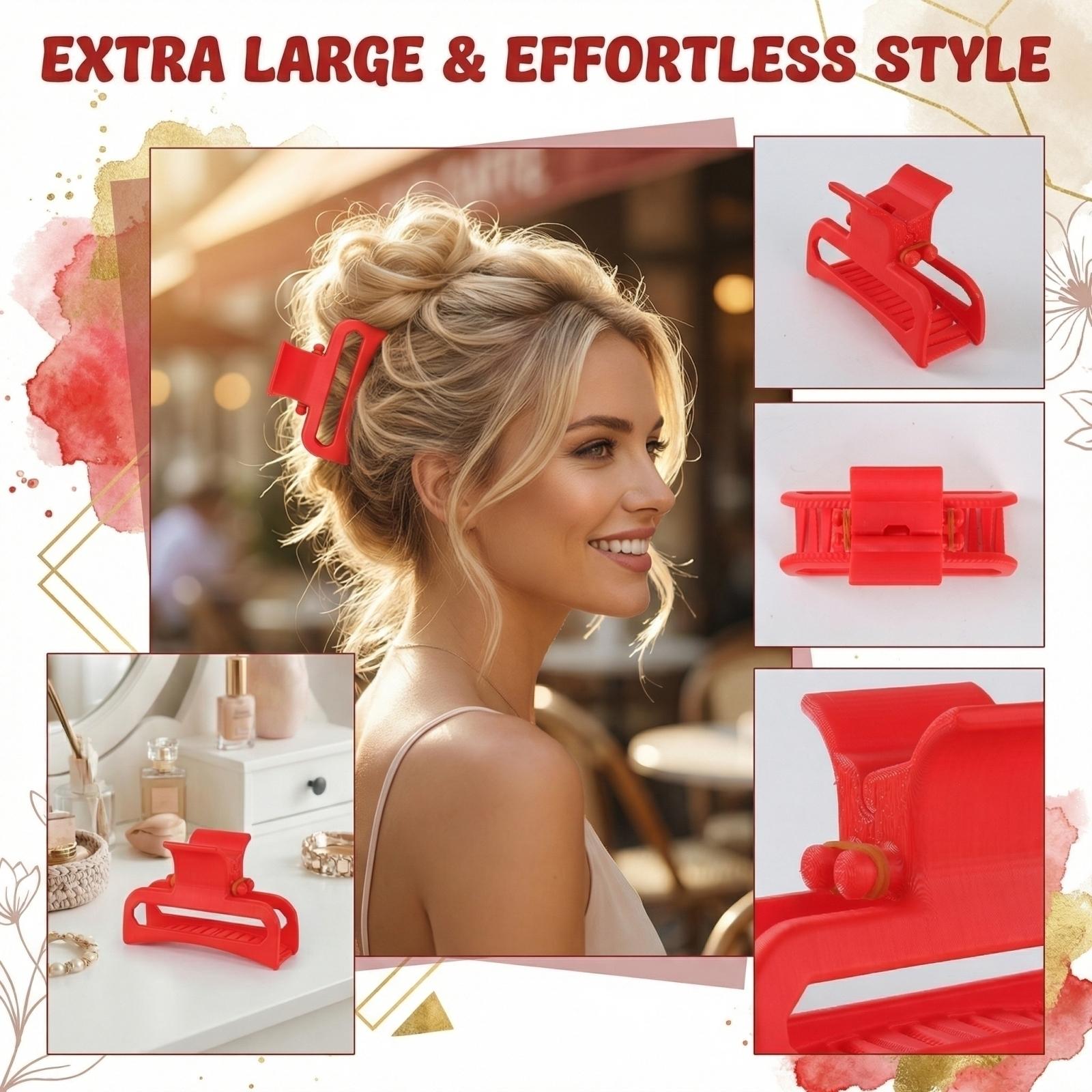 

Универсальная заколка в стиле ретро с геометрической квадратной полой заколкой для волос Поднос для шампуня Заколка для волос One Size