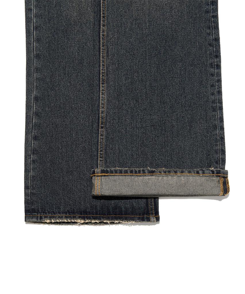 LEE Flare Fit Damaged Denim Pants Indigo Dark