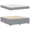 Upholstered Bed Frame with Mattress Light Grey 180 x 200 cm Fabric