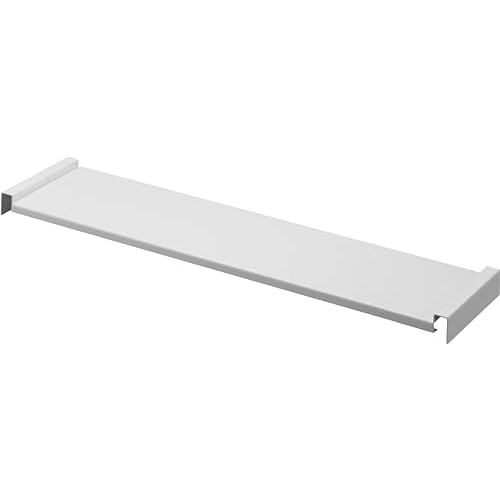 Yamazaki Tower Extendable Kitchen Drawer Rack, Medium, Wide, White, W60-108 X D15 X H3cm, Increased Storage Capacity, Deep Drawers, Two-Tier Storage,