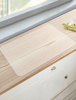 Silikon bis zu bis zu Finish Spülmaschinenfest Arbeitsplatten-Schutzmatte 60×80cm Matte, Semitransparent, Hitzebeständig 260℃, Kältebeständig -60℃