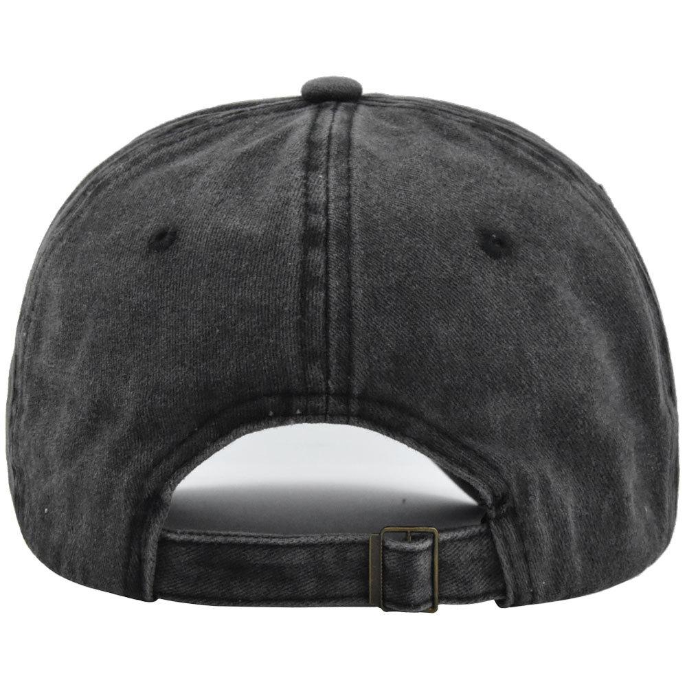 Washable Denim Baseball Cap New Summer Solid Color Cotton Cap Women Ponytail Hats Men Baseball Cap Outdoor Visor Casual Cap