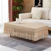 Elastic Tablecloth Full Cover Skirted Coffee Table Cover Dustproof Rectangle Living Room Dining Table Protector