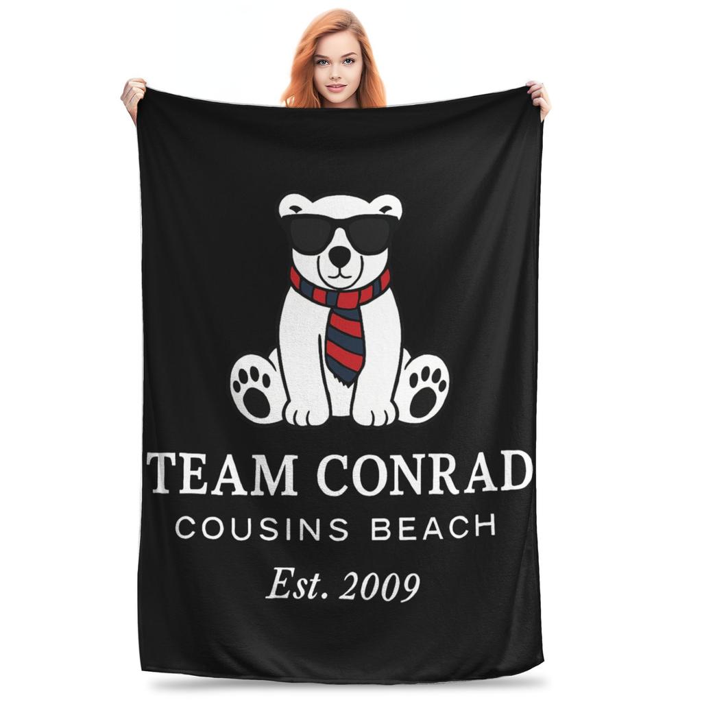 Conrad Fisher TSITP Decke Der Sommer, in dem ich hübsch wurde Plüsch Neuheit Warme Überwurfdecke für Bettwäsche Lounge Ganzjahres