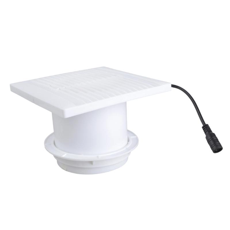 8W Solar Panel Operated 4 Inch Ventilation Fan For Outdoor Shed Pet House Air Quiet Motor