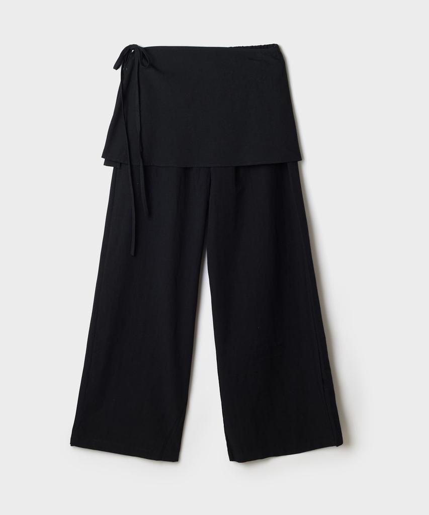 Seupao [Cool] Wrap Flare Light Cotton Pants_Sptcg37G91