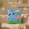Housse de coussin dessin animé B-Ben Et Holly Petit Royaume Housse de coussin imprimée recto-verso Hypoallergénique Anti-acariens