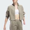 adidas Originals Women's Tricot Warm-Up Track Top Jacket Khaki IJ5229