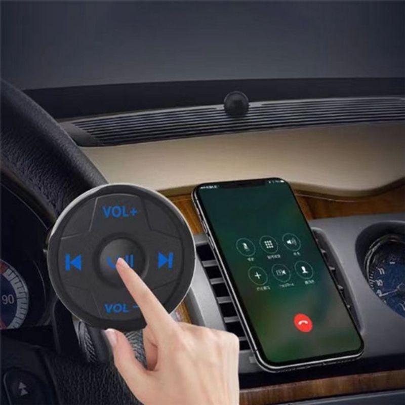NEW-Car USB AUX Receiver Wireless Bluetooth Media Button Car Multifunction Remote Control