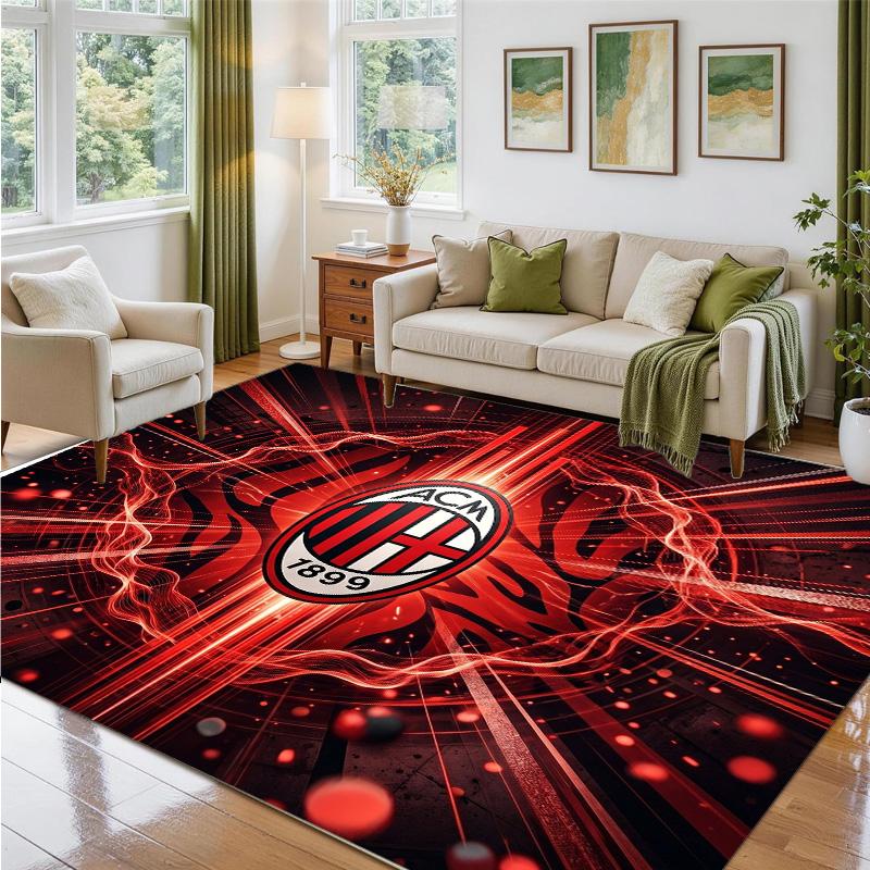 AC Milan Design Crystal Velvet Rug Soft Decorative Mat for Bedroom Entrance