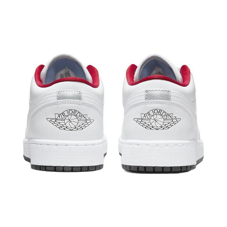 (GS) Air Jordan 1 Low 'White Gym Red Black' Kids' 553560-164