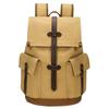 Outdoor Wear-Resistant Canvas Backpack Retro Backpack Travel Computer Bag Simple Large-Capacity Schoolbag