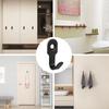 120Pcs Mini Stainless Steel J-Shaped Hook With Screw Items Key Rack Wall Punching Hook Kitchen Accessories Bathroom Hardware