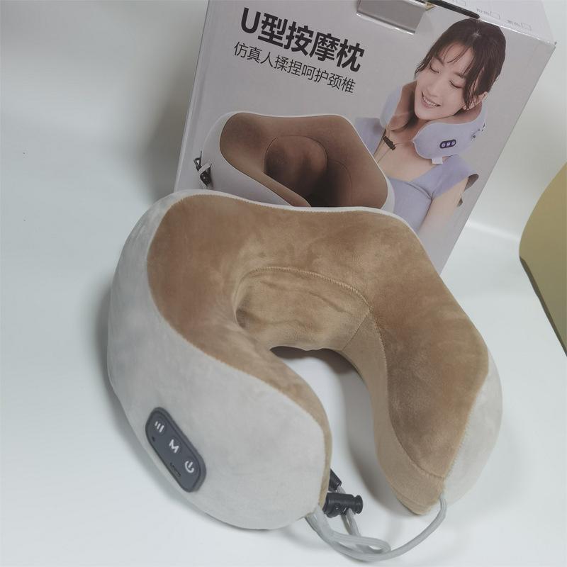 Cervical Spine Neck & Shoulder Massager with Heating & Kneading for Home & Travel Use