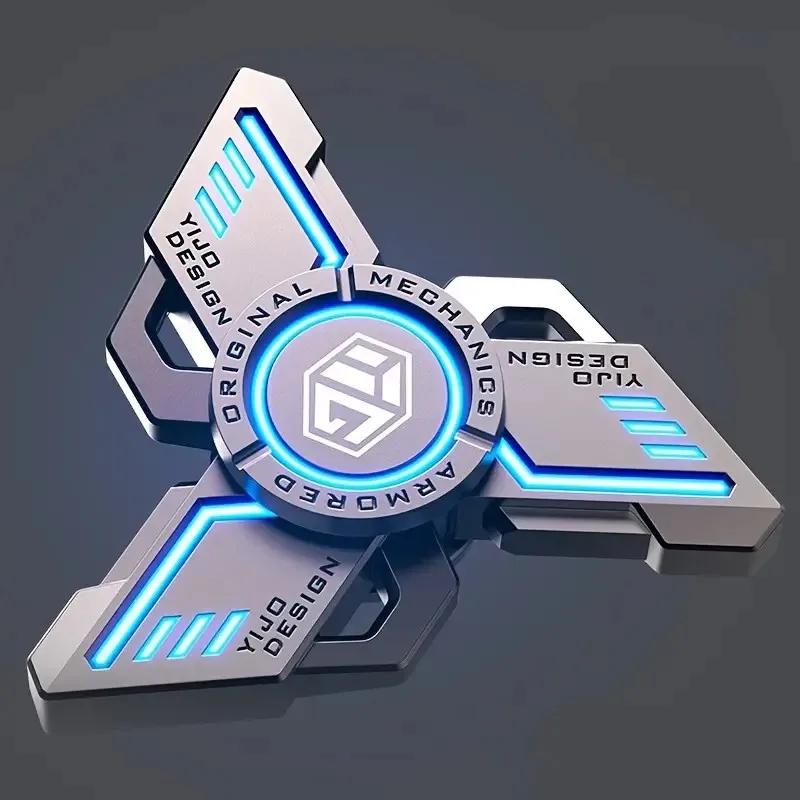 Stress Relief Toy Antistress EDC Luminous Fidget Spinners Alloy Metal Hand Spinner Noctilucent Gyro Stress Relief Cube for Adult